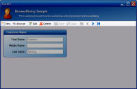 Maintenance Form Toolbar